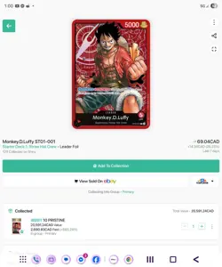 One Piece English Monkey.D.Luffy ST01-001 Leader Foil - Image 3