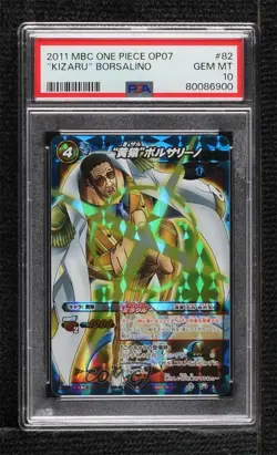 2011 Miracle Battle Carddass: One Piece - Series OP07 Japanese Borsalino PSA 10 - Image 1