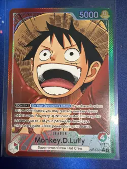 Monkey.D.Luffy (001) (Alternate Art) OP13-001 Carrying On His Will Foil - Image 1