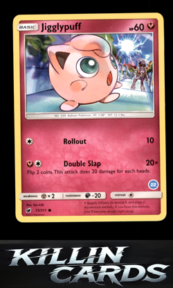 Jigglypuff 71/111 Pokemon Common SM - Crimson Invasion Card NM - Image 1