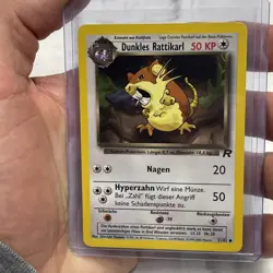 Pokemon Card German Team Rocket Dunkles Rattikarl Dark Raticate 51/82 Pokemon NM - Image 1