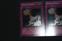 Yugioh Card Lot 2x EX-LP 1st Edition Super Rare Divine Wrath RDS-EN050 Set - Image 2