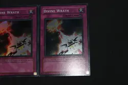 Yugioh Card Lot 2x EX-LP 1st Edition Super Rare Divine Wrath RDS-EN050 Set - Image 3