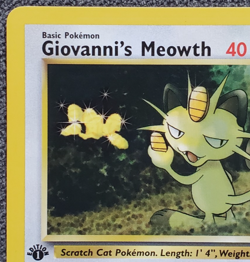 1st Edition Giovanni's Meowth - Gym Challenge - #43/132 - Vintage Pokemon Card - Image 2