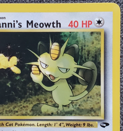 1st Edition Giovanni's Meowth - Gym Challenge - #43/132 - Vintage Pokemon Card - Image 3