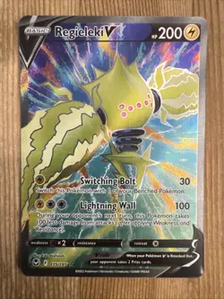 Regieleki V - 175/195 - Pokemon Silver Tempest Sword & Shield Full Art Card NM - Image 1