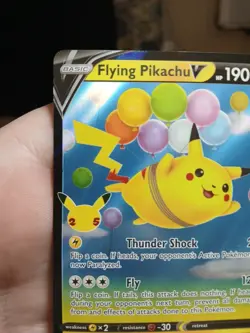Pokemon Celebrations 25th Anniversary Flying Pikachu v Card 006/025 - Image 2