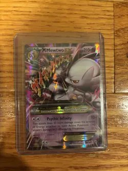 Pokemon M Mega Mewtwo EX Ultra Rare Holo TCG Card 64/162 - Image 1