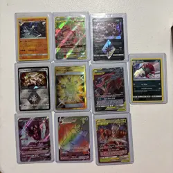 Pokemon Card Lot Of 10 GX, Trainer, Vmax Holos - Image 1