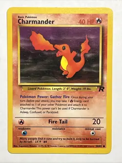 Pokemon Trading Card Basic Team Rocket Charmander 50/82 1999 - Image 1