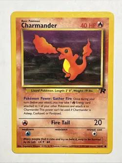 Pokemon Trading Card Basic Team Rocket Charmander 50/82 1999 - Image 2