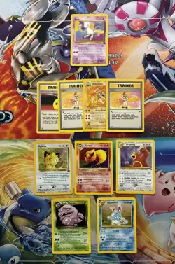 Vintage Pokemon Card Lot WOTC Holo Etc Fire Flareon Mew Mewoth - Image 1