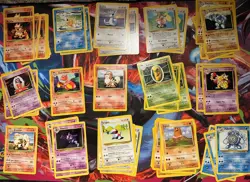 Vintage Pokemon Card Lot WOTC base set 180 cards - Image 2