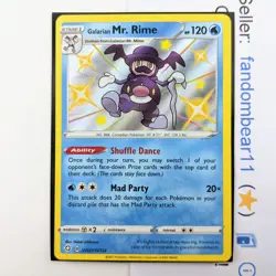 SHINY Galarian Mr. Rime Shining Fates SV021/SV122 SHINY VAULT card 2021 Pokemon - Image 1