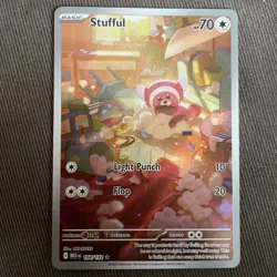 Stufful 154/132 IR Mega Evolution Me01 ILLUSTRATION RARE HOLO Pokemon English - Image 1