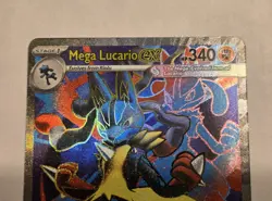 2025 Pokemon TCG Lucario EX 160/132 Mega Evolution Secret Rare Full Art NM/MINT - Image 3