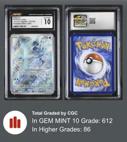 Articuno 161/159 CGC 10 Illustration Rare Pokemon Journey Together 2025 TCG - Image 1