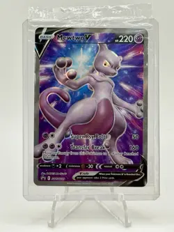 Pokemon Mewtwo V SWSH229 Sword & Shield Promo Full Art NM - Sealed - Image 1