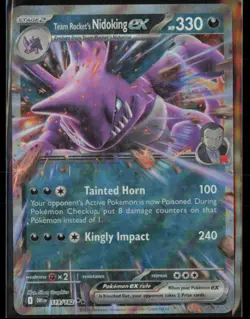 Team Rocket's Nidoking ex 119/182 SV10: Destined Rivals Holo - Pokemon TCG - Image 1