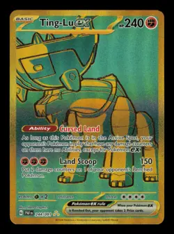 Pokemon TCG Ting-Lu EX Scarlet & Violet Paldean Fates Hyper Rare 244/091 LP - Image 1