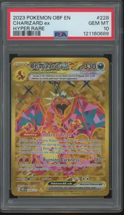 2023 Pokemon Obsidian Flames Hyper Rare #228 Charizard ex Gem Mint PSA 10 - Image 1