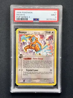 Pokemon 2006 PSA 9 MINT Deoxys POP Series 4 2/17 Promo Non Holo - Image 1