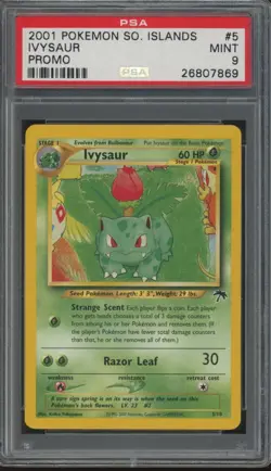 2001 Pokemon Southern Islands Promo #5 Ivysaur Mint PSA 9 - Image 1