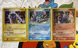 Pokemon HOLO Entei Suicune Raikou 1/17 3/17 4/17 POP SERIES 2 LP - Image 1