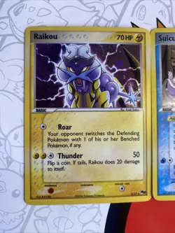 Pokemon HOLO Entei Suicune Raikou 1/17 3/17 4/17 POP SERIES 2 LP - Image 3