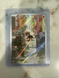Pokemon TCG Litleo Illustration Rare ME01: Mega Evolution 139/132 NM - Image 1