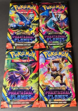Pokemon TCG - Phantasmal Flames Booster Packs - Lot Of 4 Packs - Image 1