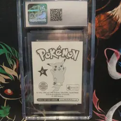 1998 Pokemon CGC Gem Mint 10 Merlin Grimer Graded Sticker - Image 2