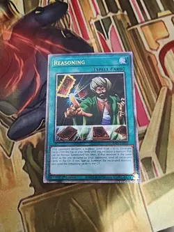 Reasoning RA01-EN052 Quarter Century Secret Rare 1st Edition NM Yugioh - Image 1