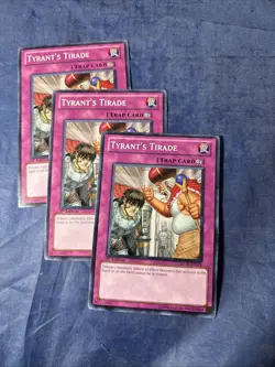 Yugioh- 3X Tyrant's Tirade - Common - 1st Edition - STOR-EN078 - Light Play - Image 1