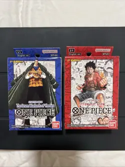 Sealed, First Edition One Piece Super Pre-Release ST01 and ST03 bundle - Image 1