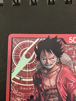 One Piece TCG MONKEY.D. LUFFY ENGLISH PRE-ERRATA FOIL LEADER NM ST01-001 EN - Image 2