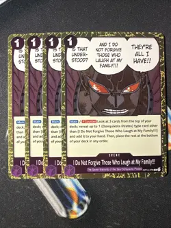 ONE PIECE TCG:I Do Not Forgive Those Who Laugh At My Family!!! Rare x4 OP10-078 - Image 1