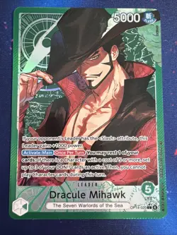 Dracule Mihawk - OP14-020 (Alternate Art) OP14-020 The Azure Sea's Seven Foil - Image 1