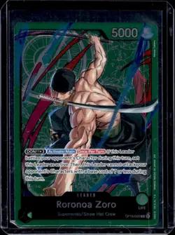 2025 One Piece Legacy of the Master Roronoa Zoro Leader Alt Art #OP12-020 - Image 1