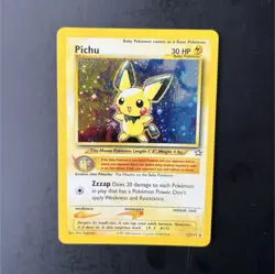 Pokemon TCG Pichu Neo Genesis Holo Rare Unlimited Card 12/111 - Image 1