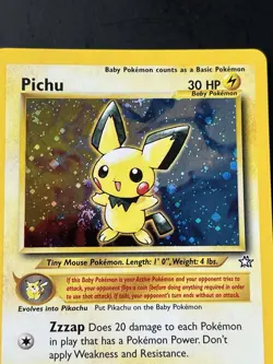 Pokemon TCG Pichu Neo Genesis Holo Rare Unlimited Card 12/111 - Image 2