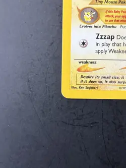 Pokemon TCG Pichu Neo Genesis Holo Rare Unlimited Card 12/111 - Image 3