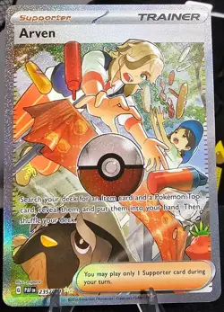 Arven Trainer Pokemon TCG Card Paldean Fates Sir 235/091 - Image 1