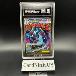 TAG GEM MINT 10 Mega Charizard X ex MA 223/193 M2a MEGA Dream ex Pokemon Card - Image 1