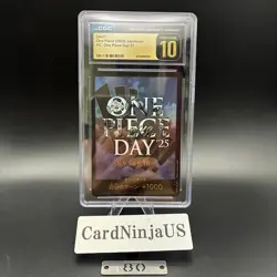 CGC PRISTINE 10 ONE PIECE DAY'25 DON!! 2025 ONE PIECE CARD JAPANESE 80 - Image 1