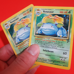 Venusaur Base Set Holo Swirl Pokemon Card Combo SET 25th Celebrations 015/102 - Image 1