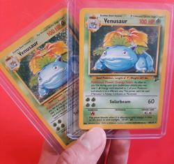 Venusaur Base Set Holo Swirl Pokemon Card Combo SET 25th Celebrations 015/102 - Image 2