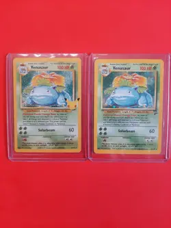 Venusaur Base Set Holo Swirl Pokemon Card Combo SET 25th Celebrations 015/102 - Image 5