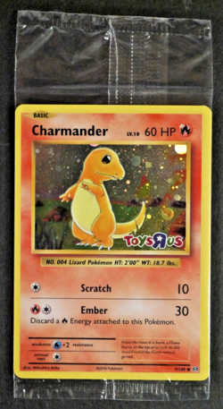 Charmander SEALED Toys R Us Promo holo Evolutions 9/108 Pokemon Card 2016 - Image 1