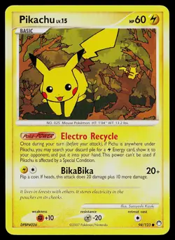 Pokemon Card - Pikachu Mysterious Treasures 94/123 Common - Image 1